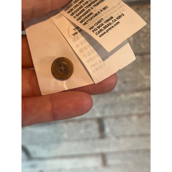 Prana PeacePath Abstract Woven Camp Shirt Mens Organic Cotton Button-Up Shirt Wi - Picture 9 of 11